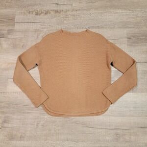 Babaton Aritzia Ribbed Knit Chalmers Wool Linen Blend Sweater Dolman Size Medium